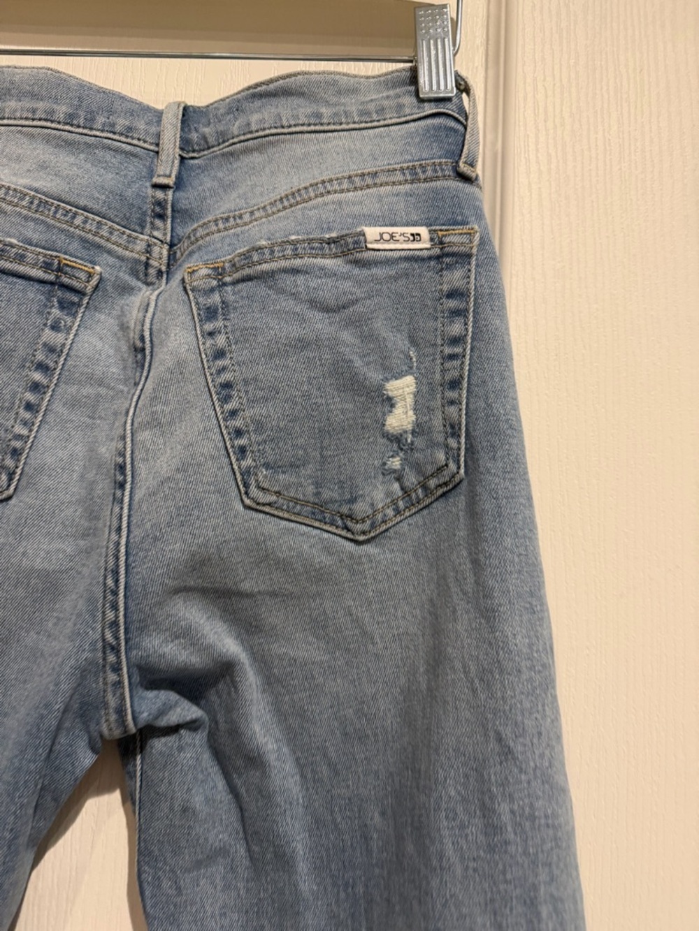 Joe's Jeans Light Blue Straight Leg High-Rise Button-Fly Jeans - Picture 3 of 6